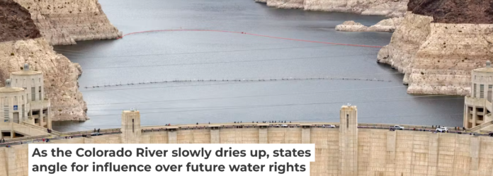 Lake Mead, impounded by Hoover Dam, contains far less water than it used to. Kevin Carter/Getty Images